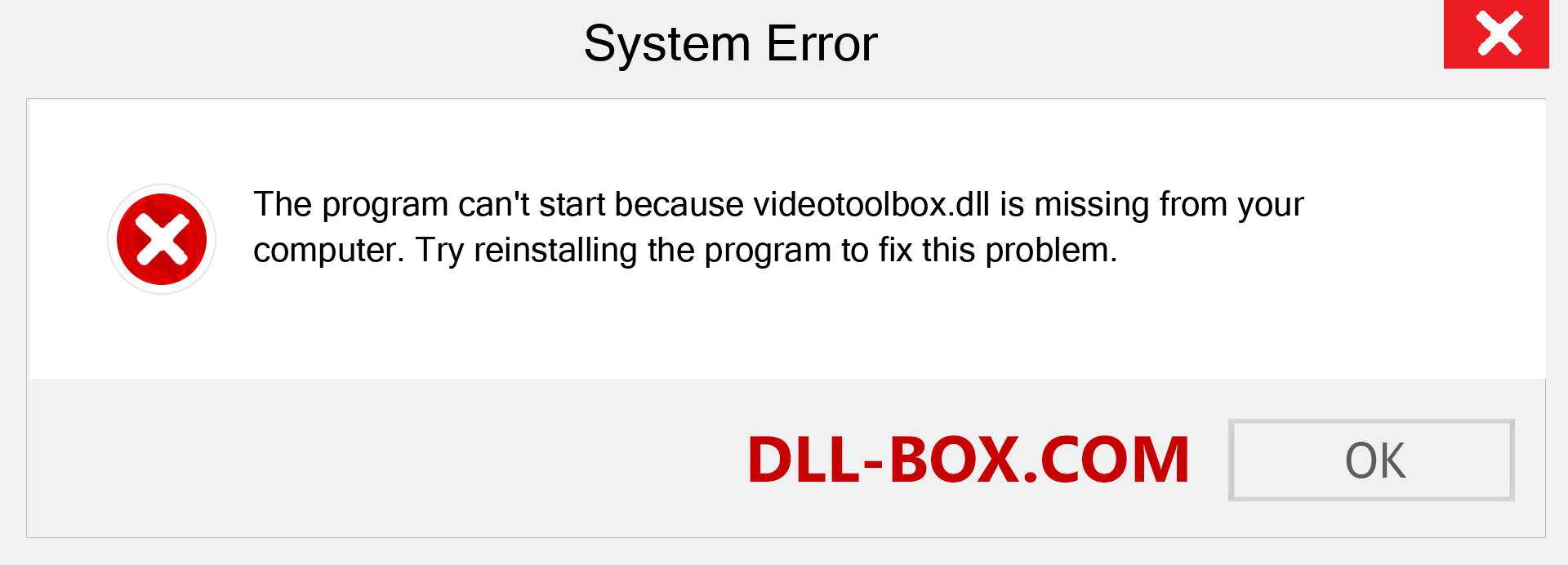  videotoolbox.dll file is missing?. Download for Windows 7, 8, 10 - Fix  videotoolbox dll Missing Error on Windows, photos, images